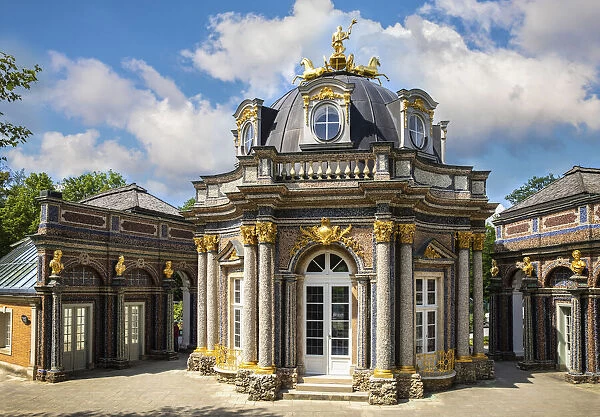 Central pavilion of the New Hermitage Palace, Bayreuth, Upper Franconia, Bavaria, Germany