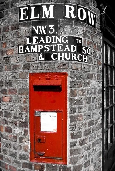 UK, London, Hampstead Post Box