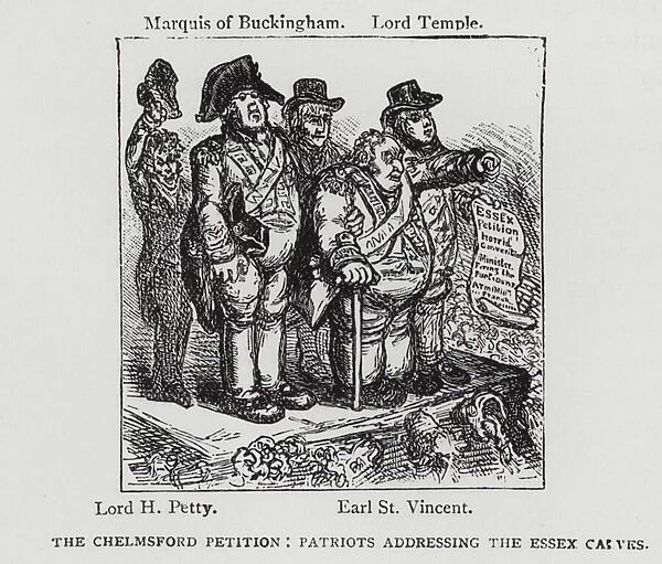 The Chelmsford Petition: Patriots Addressing the Essex Calves, satire depicting a political hustings, 1808 (engraving)
