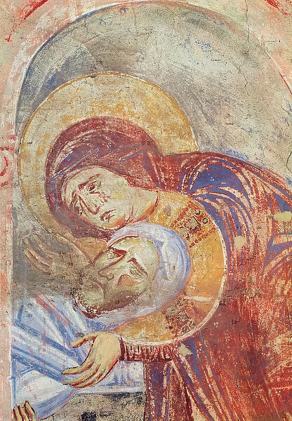 Detail of the Deposition, c. 1075-1100 (fresco)