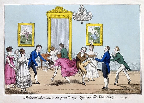 Natural Accidents in practising Quadrille Dancing, pub. Cleary