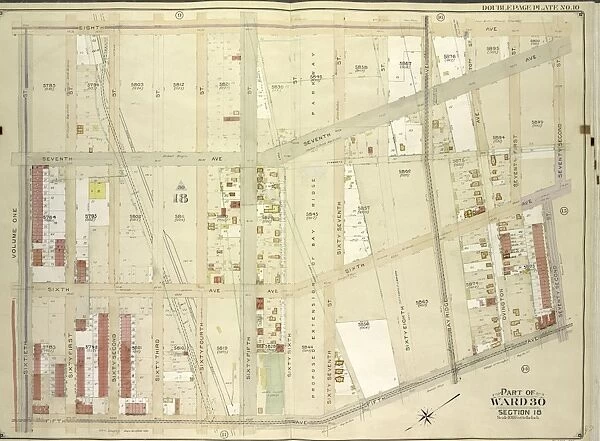 Brooklyn, Vol. 6, Double Page Plate No. 10; Part of Ward 30, Section 18; Map bounded