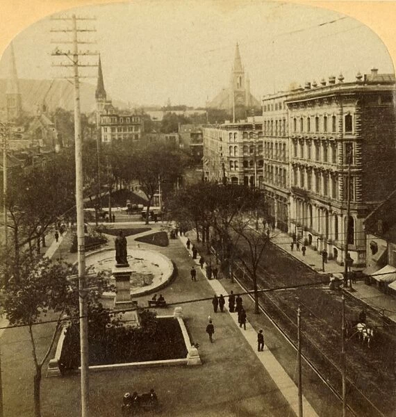Victoria Square, Montreal, Canada, 1904. Creator: Unknown