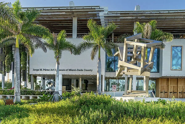 Florida, Downtown Miami, Perez Art Museum Miami, exterior, Jedd Novatt, Chaos Bizkaia, 2013, Sculpture