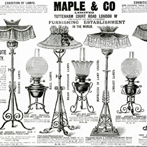 Advert for Maple & Co. lamps 1892