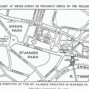 Map for St Jamess Theatre, King Street, London