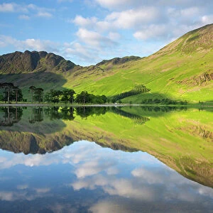 Reflections on Buttermere Lake, Lake District, UK