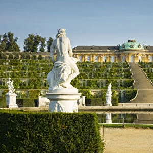 Sanssouci Palace (Schloss Sansouci), Sanssouci Park, Potsdam, Brandenburg, Germany
