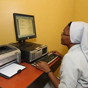 Catholic nun using internet