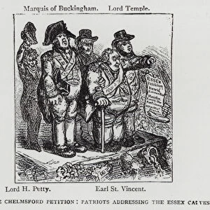 The Chelmsford Petition: Patriots Addressing the Essex Calves, satire depicting a political hustings, 1808 (engraving)
