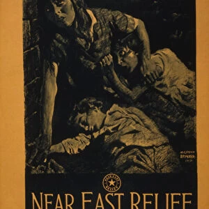 Hunger knows no armistice--Near East Relief, 1919 (colour lithograph)