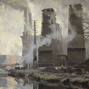 Power Station at Croix-Wasquehal (oil on canvas)