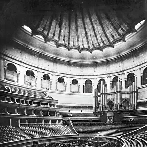 The Royal Albert Hall, London, c. 1880s (b / w photo)