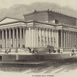 St Georges Hall, Liverpool (engraving)