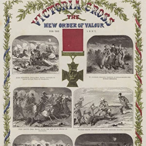 Victoria Cross, the New Order of Valour for the Army (colour litho)
