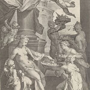 Venus Honored by Nymphs and a Faun, Jan Harmensz