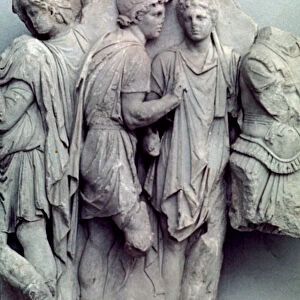 Detail from the Telephus Frieze of the Pergamon altar, 164-156 BC