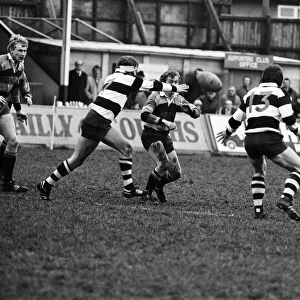 Rugby match, Bradford v Coventry. 7th December 1974