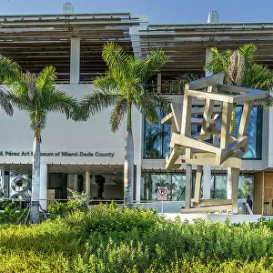 Florida, Downtown Miami, Perez Art Museum Miami, exterior, Jedd Novatt, Chaos Bizkaia, 2013, Sculpture