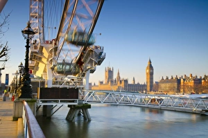 London, Houses of Parliament, Big Ben and London Eye