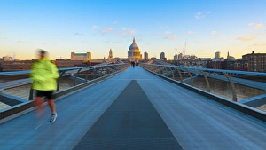 UK, England, London, Millennium Bridge and St. Pauls Cathedral UK, England, London, Millennium Bridge and St. Pauls Cathedral