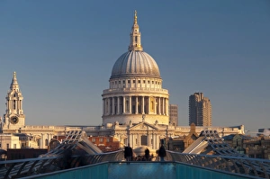 UK, England, London, Millennium Bridge and St. Pauls Cathedral UK, England, London, Millennium Bridge and St. Pauls Cathedral