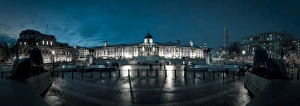 UK, England, London, Trafalgar Square, National Gallery and St. Martins-in-the-Fields