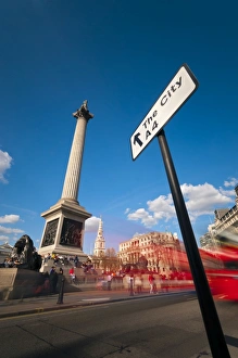 UK, England, London, Trafalgar Square, Nelsons Column
