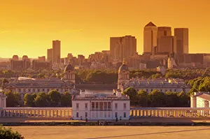 UK, London, Greenwich, Greenwich Park, National Maritime Musuem and Canary Wharf UK, London, Greenwich, Greenwich Park, National Maritime Musuem and Canary Wharf