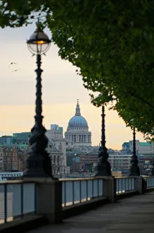 UK, London, St. Pauls Cathedral from South Bank